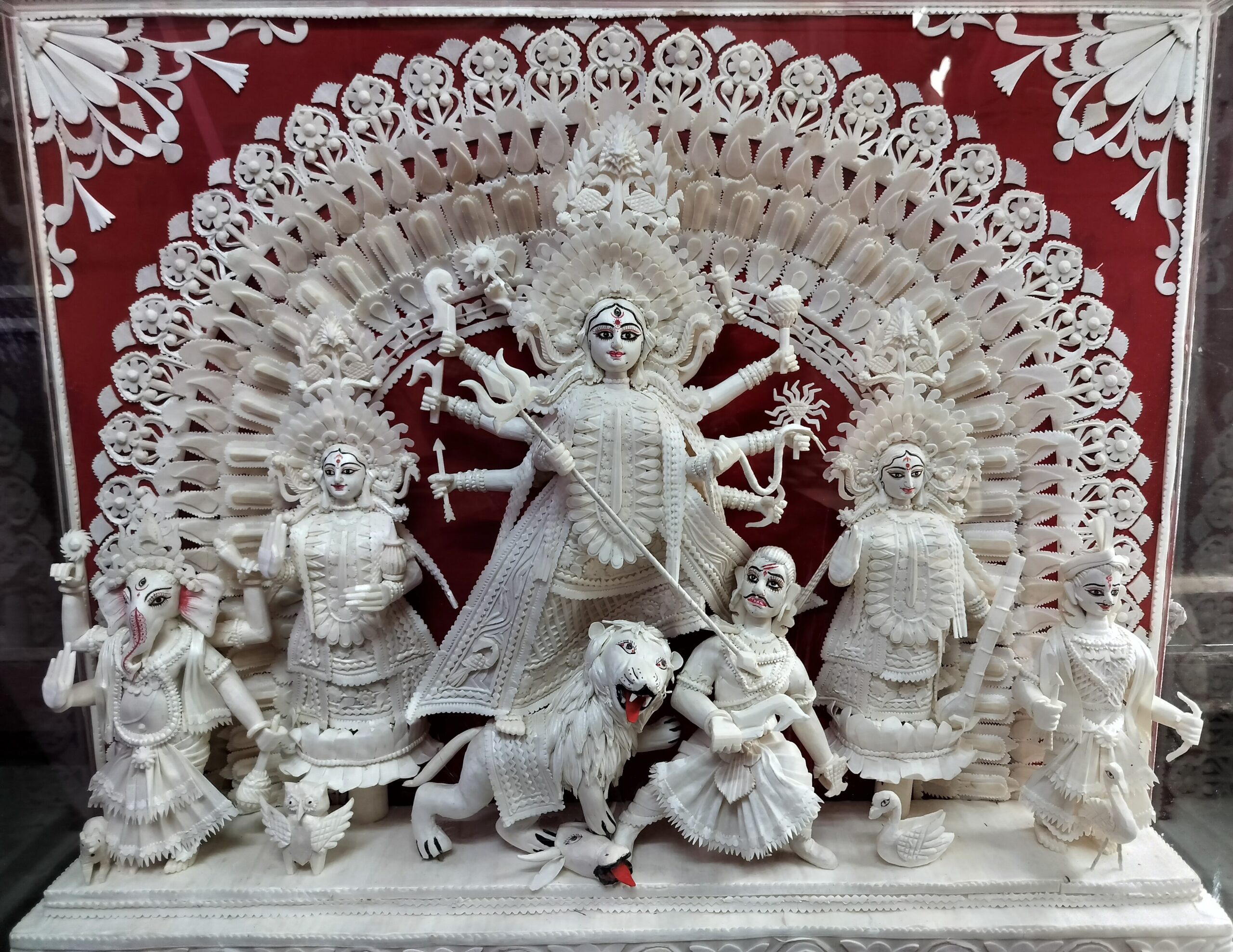 fiber durga idol exporter in kolkata